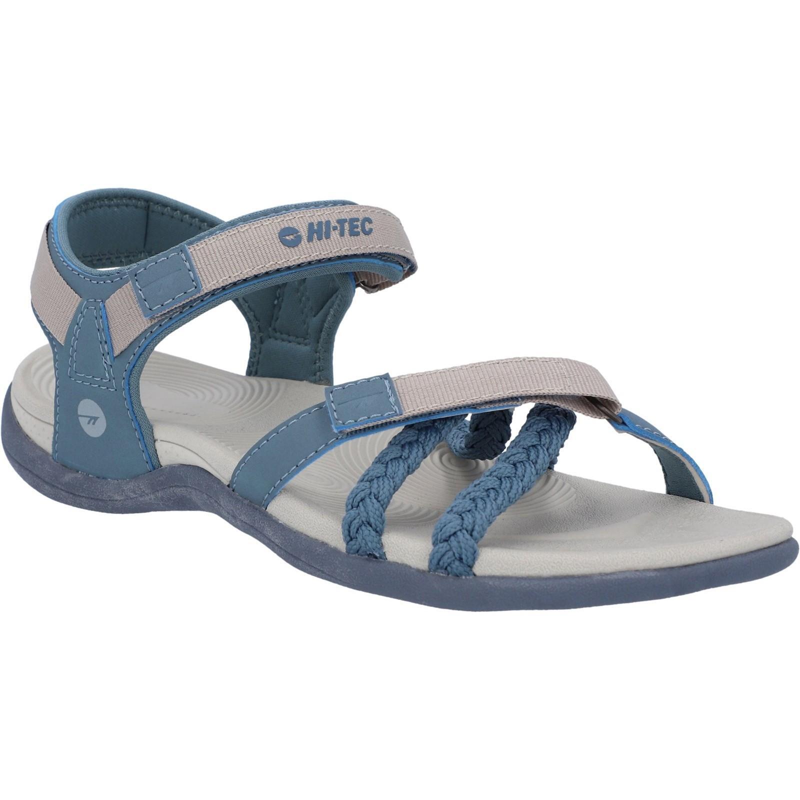 ANSELIA Women's sandals (Blue gray / Silver)