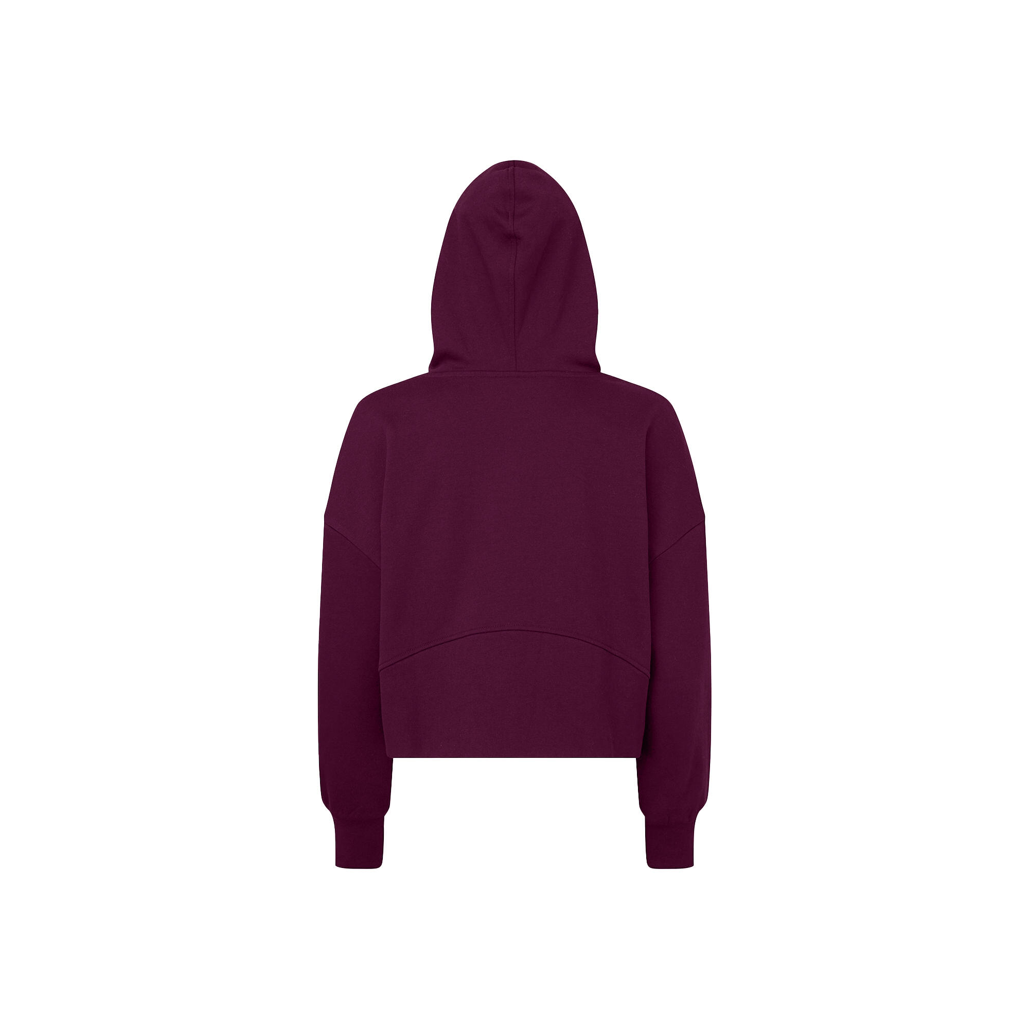 Womens/Ladies Half Zip Hoodie (Mulberry) 2/2