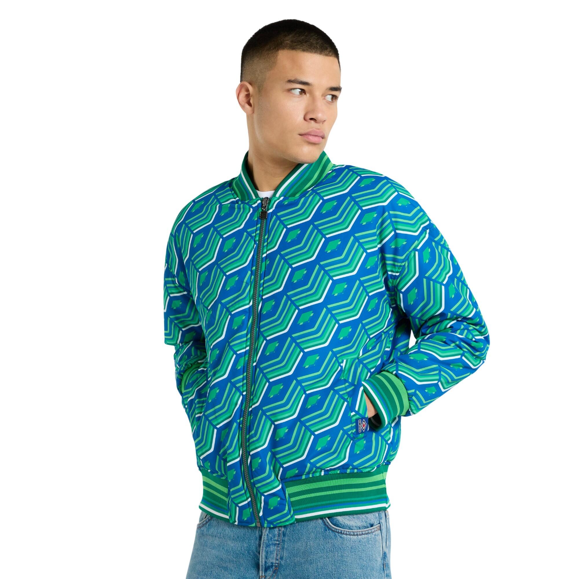 Mens Ramsey Reversible Track Jacket (Multicoloured/Quetzal Green) 4/4