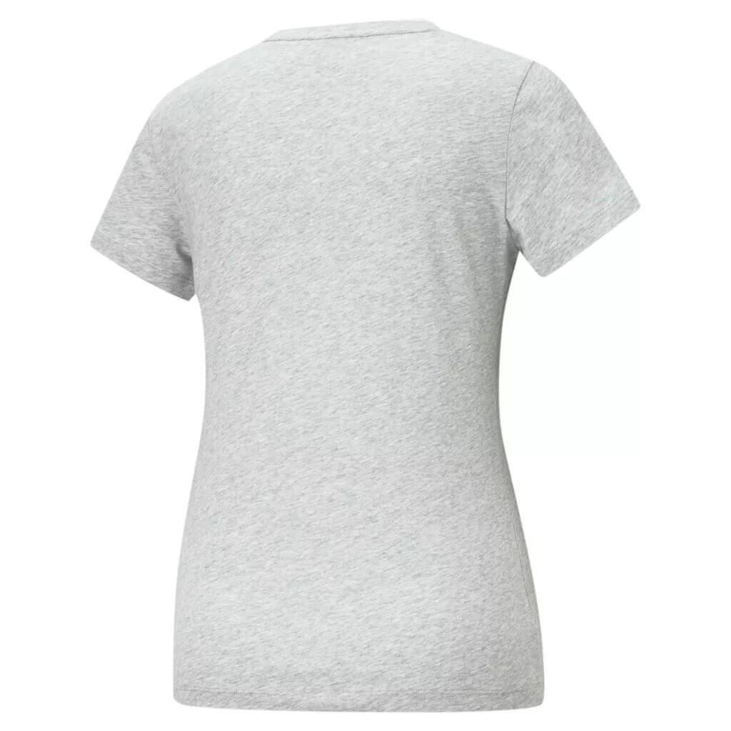 Womens/Ladies Small Logo TShirt (Grey) 2/2
