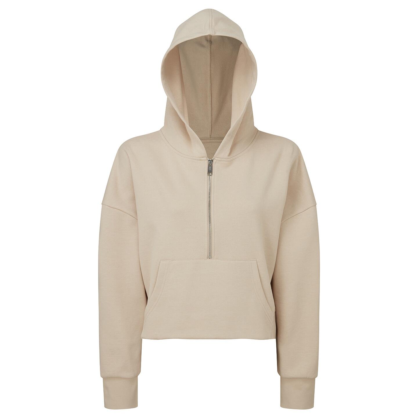 Felpa con cappuccio da donna (Beige)