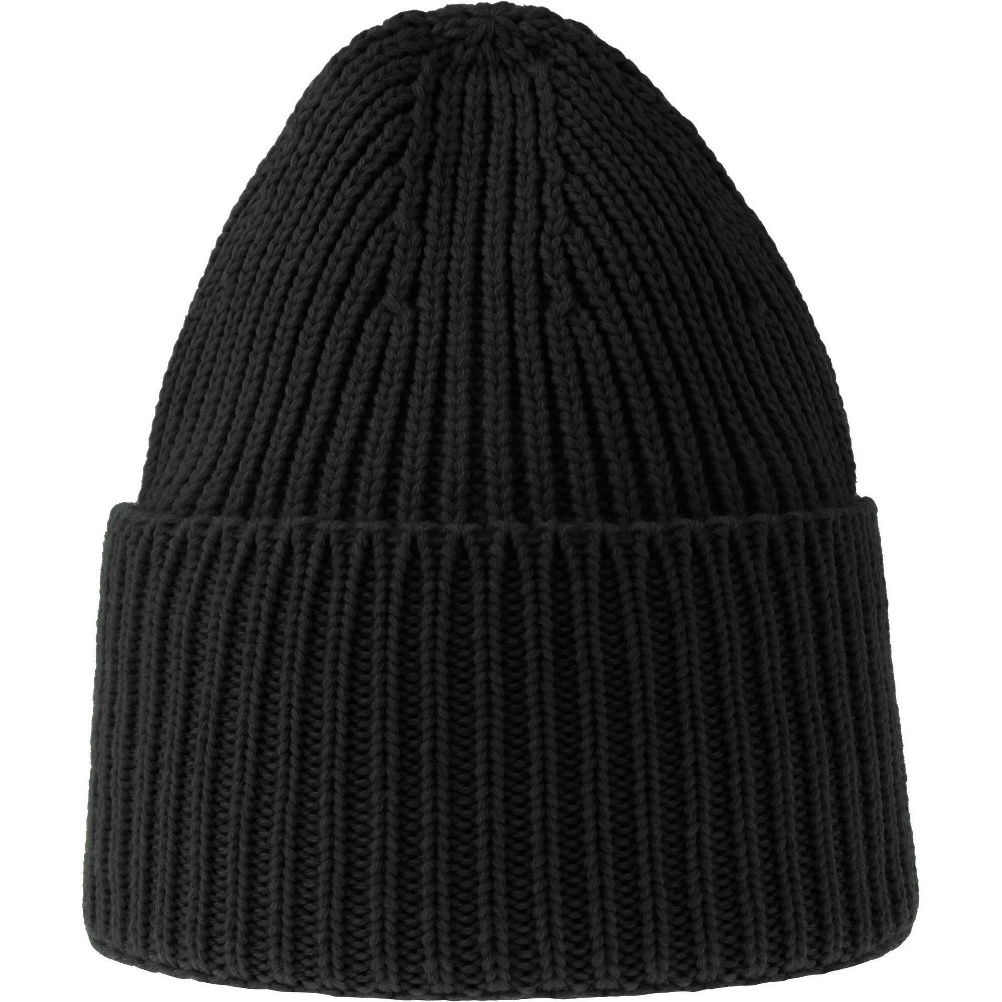 Unisex Adult Oak Chunky Knit Beanie (Black) 2/3