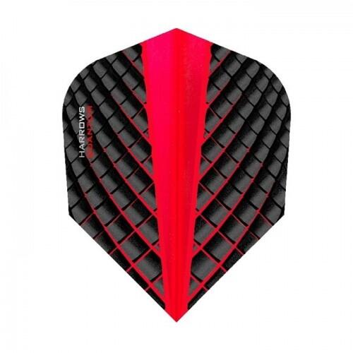 HARROWS Quantum Dart Flights (Black/Red)