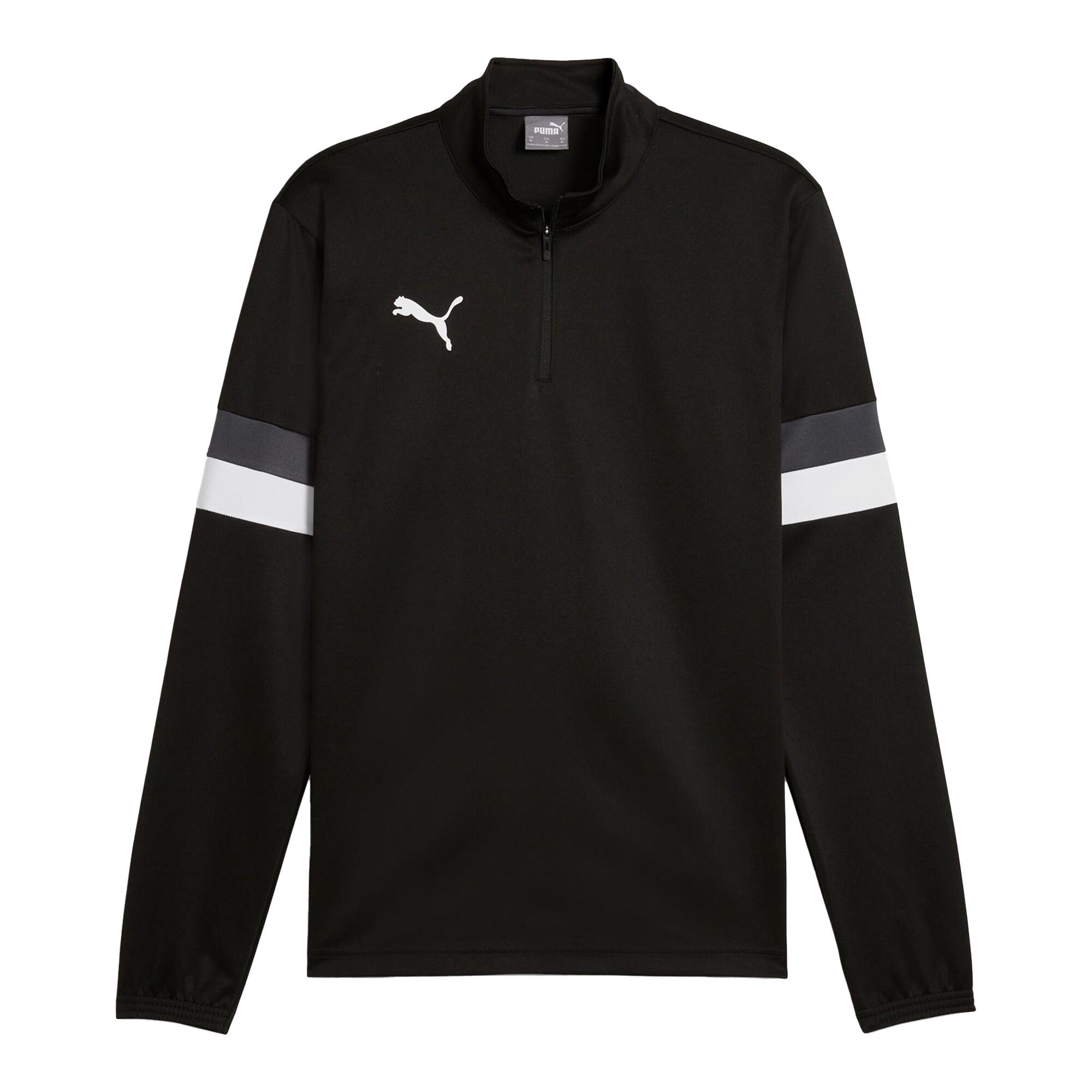 PUMA Mens TeamRISE Quarter Zip Top (Black)