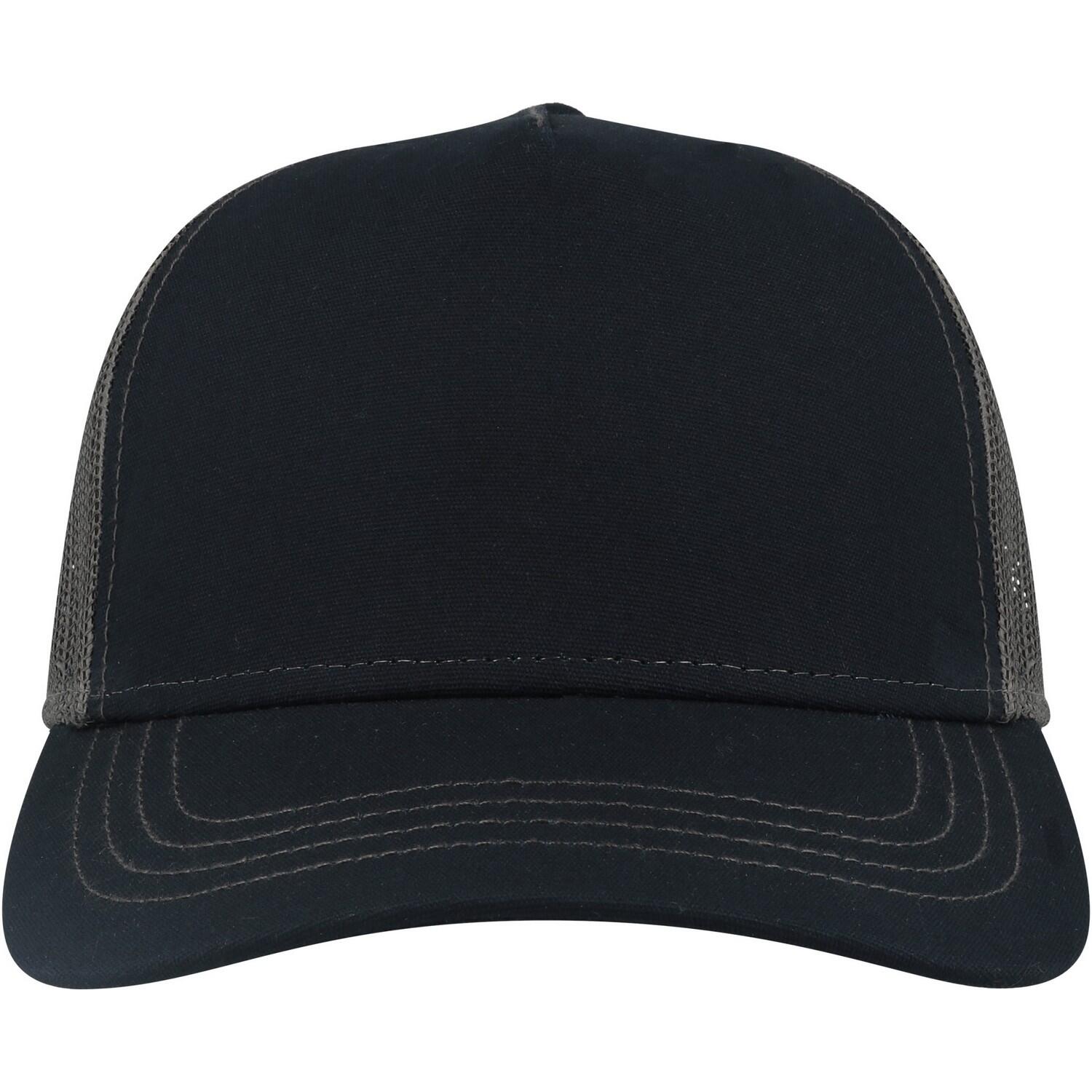 Cappello trucker RAPPER adulto (blu navy / grigio scuro)