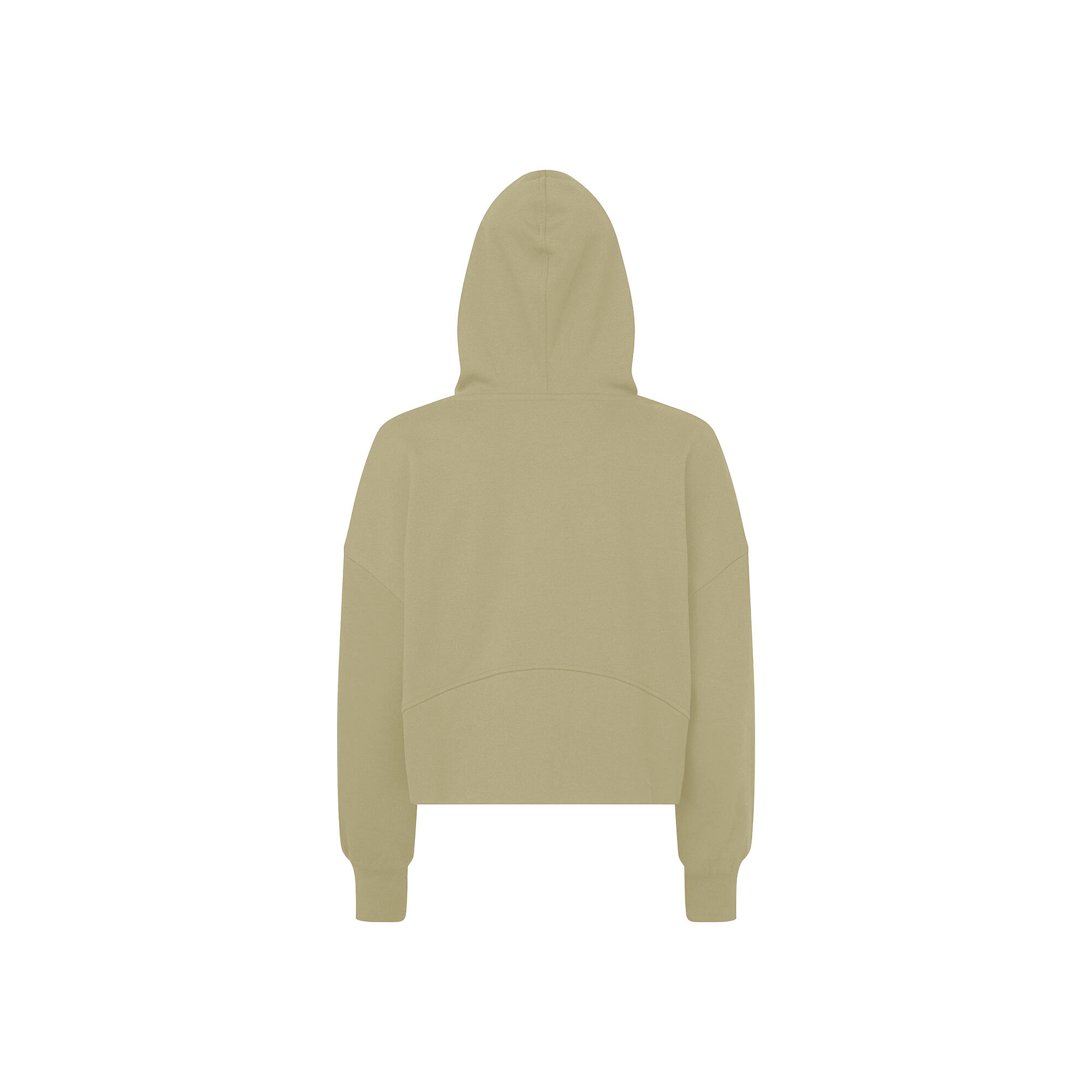 Womens/Ladies Half Zip Hoodie (Sage Green) 2/2