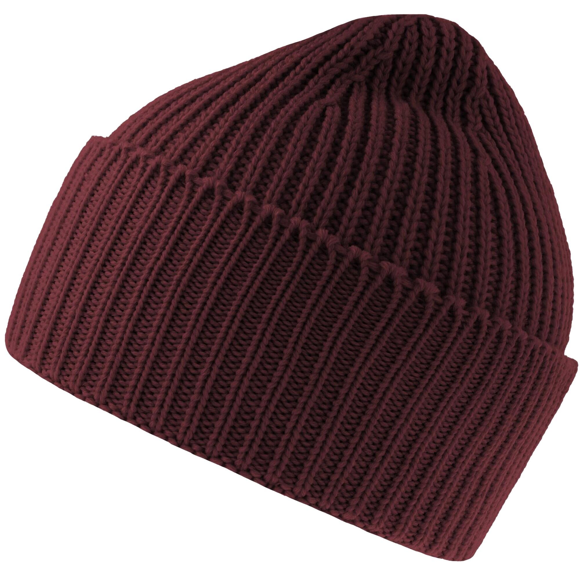 ATLANTIS Unisex Adult Oak Chunky Knit Beanie (Burgundy Melange)