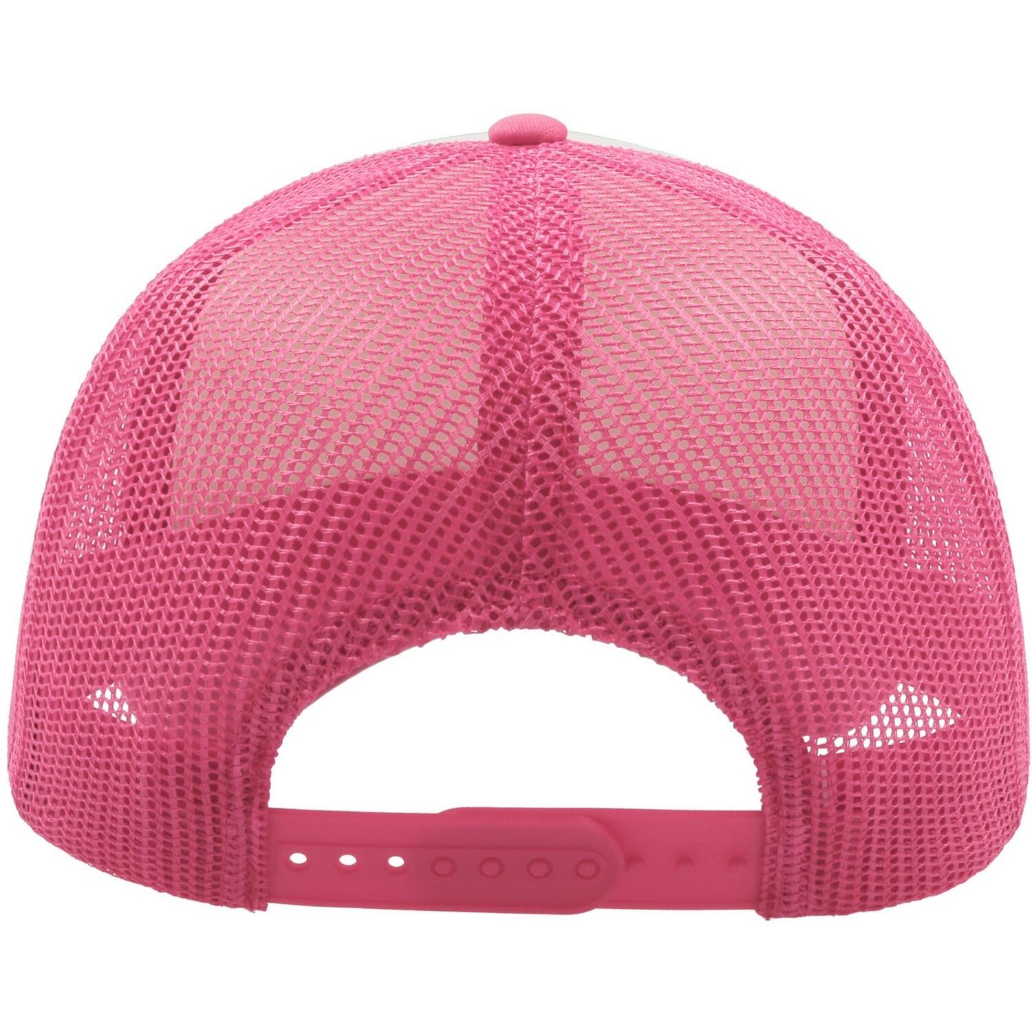 Adult RAPPER trucker cap (Fuchsia fluo)