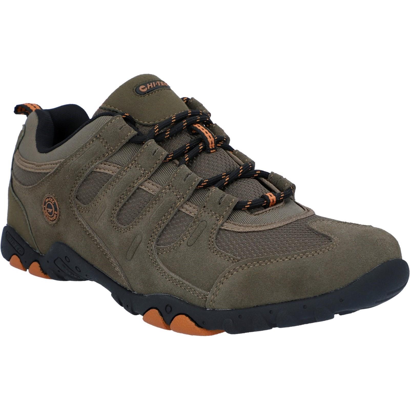 QUADRA Men's walking shoes (Taupe / Dark orange)