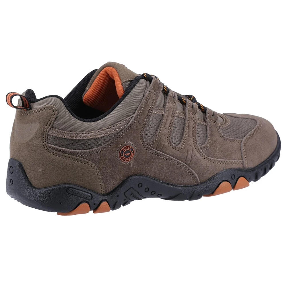 QUADRA Men's walking shoes (Taupe / Dark orange)