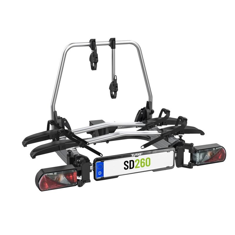 Porte-vélos Eufab SD260 Sur Attelage - 2 Vélos (max 60kg) - Neuf