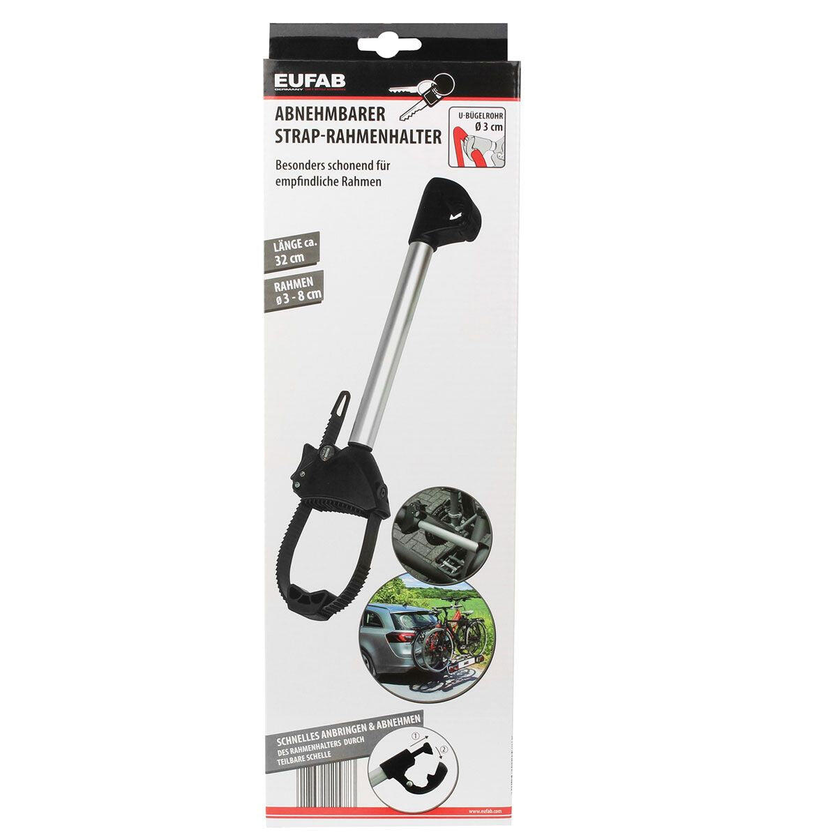 PORTE-VÉLO EUFAB : FIXE CADRE ANTIVOL LONG À SANGLES 4/4