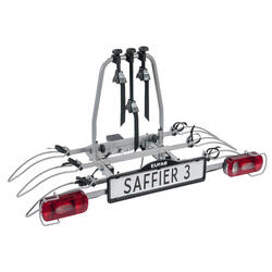PORTE-VÉLOS 3 VÉLOS BASCULANT SUR ATTELAGE SAFFIER 3 - EN 7 BROCHES - EUFAB