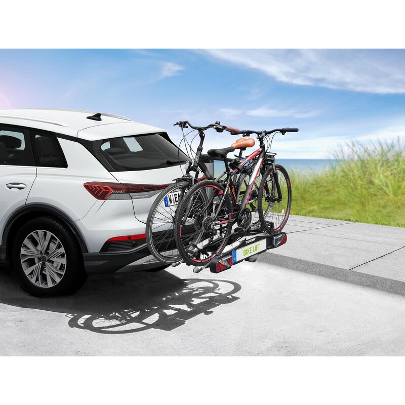 PORTE-VÉLOS 2 VÉLOS AVEC SYSTÈME DE LEVAGE ÉLECTRIQUE BIKE LIFT EUFAB