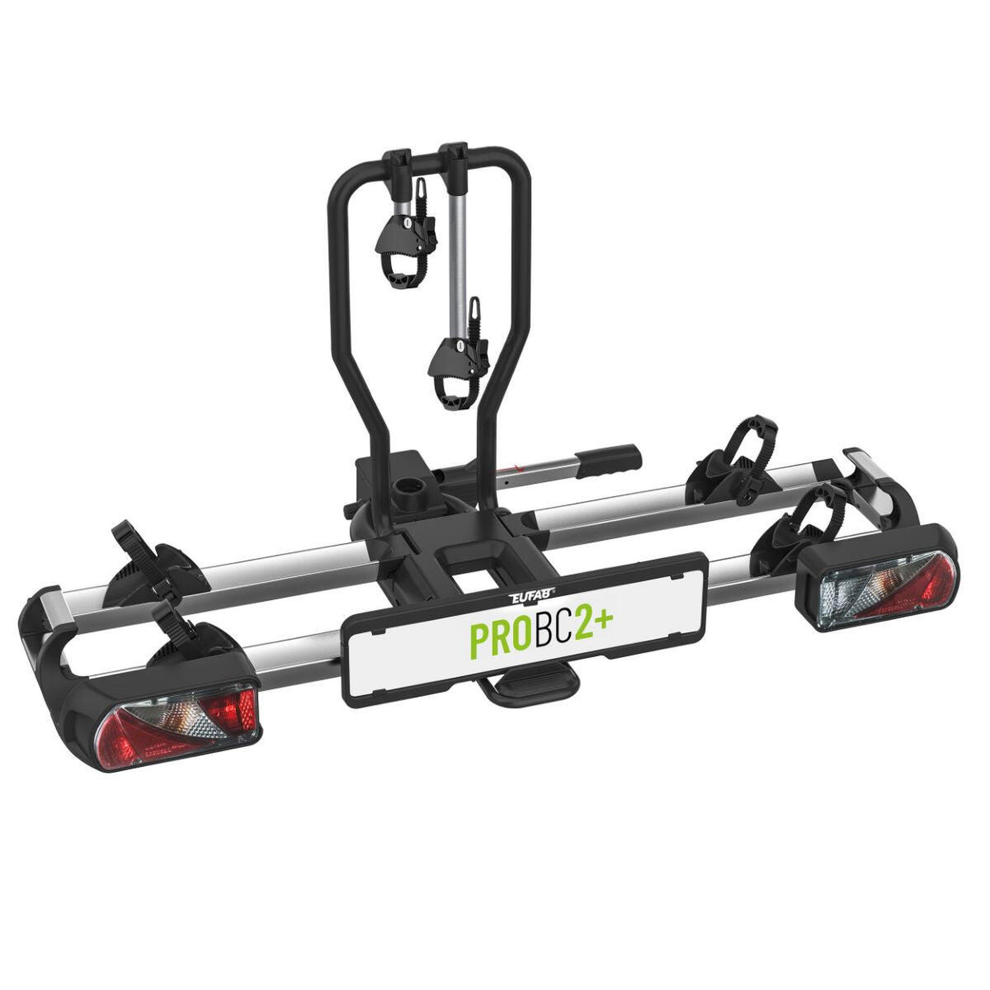 Eufab - Porte-vélos 2 Vélos Extensible Probc2+ Spécial Grand Hayon - Eufab - Porte-vélo - Gris|incolore - Taille Unique - Decathlon