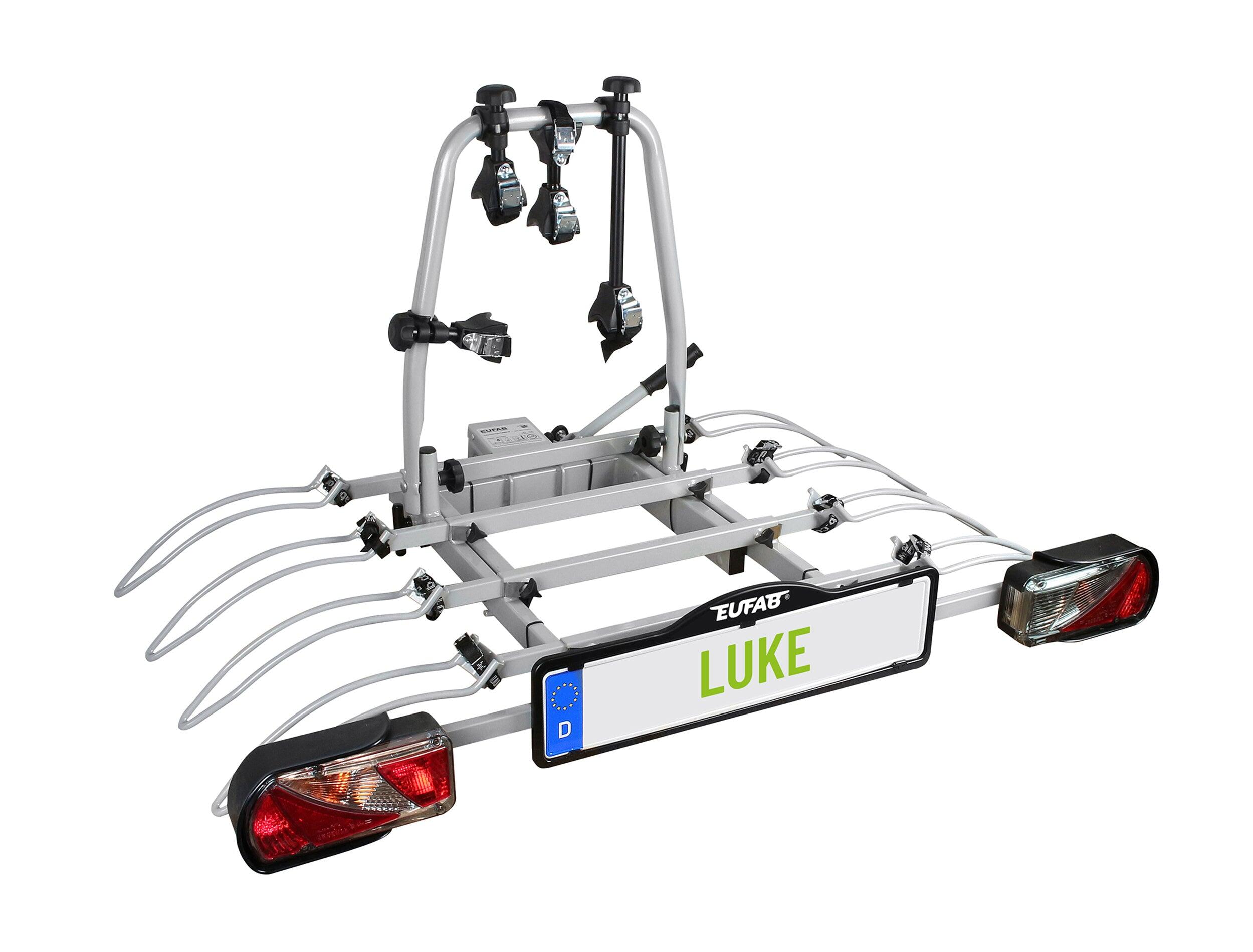 EUFAB LUKE EUFAB Supporto a piattaforma inclinabile per 4 biciclette