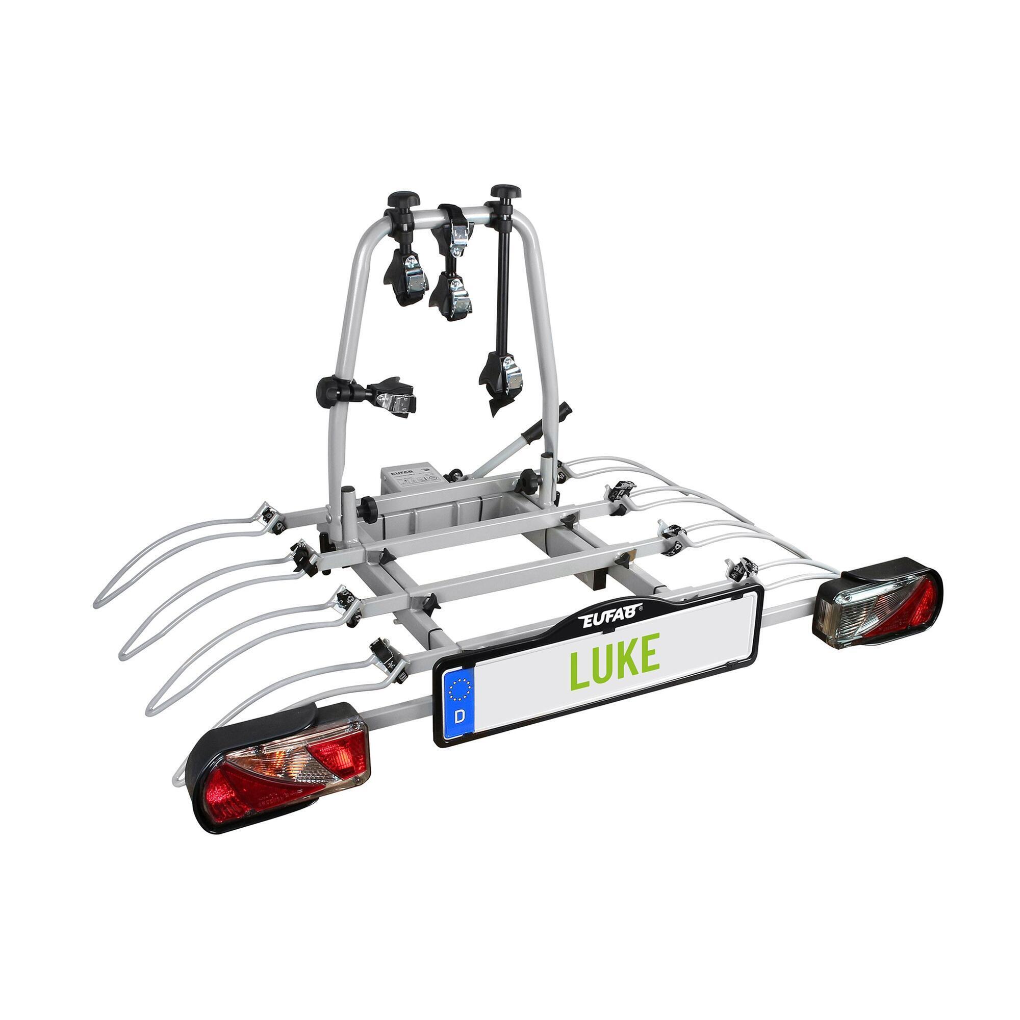 Eufab - Porte-vélos 4 Vélos Plateforme Basculante Luke - Eufab - Porte-vélo - Incolore - Taille Unique - Decathlon