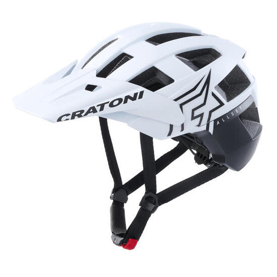 CRATONI MTB - Casco da bici AllSet Pro bianco/nero opaco
