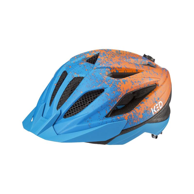 KED Casque pour enfants Street Jr. Pro, bleu orange mat