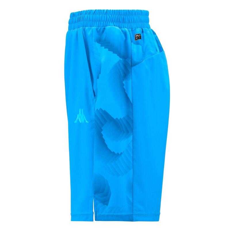 kappa pantaloncini da uomo in poliestere blu da cardio training