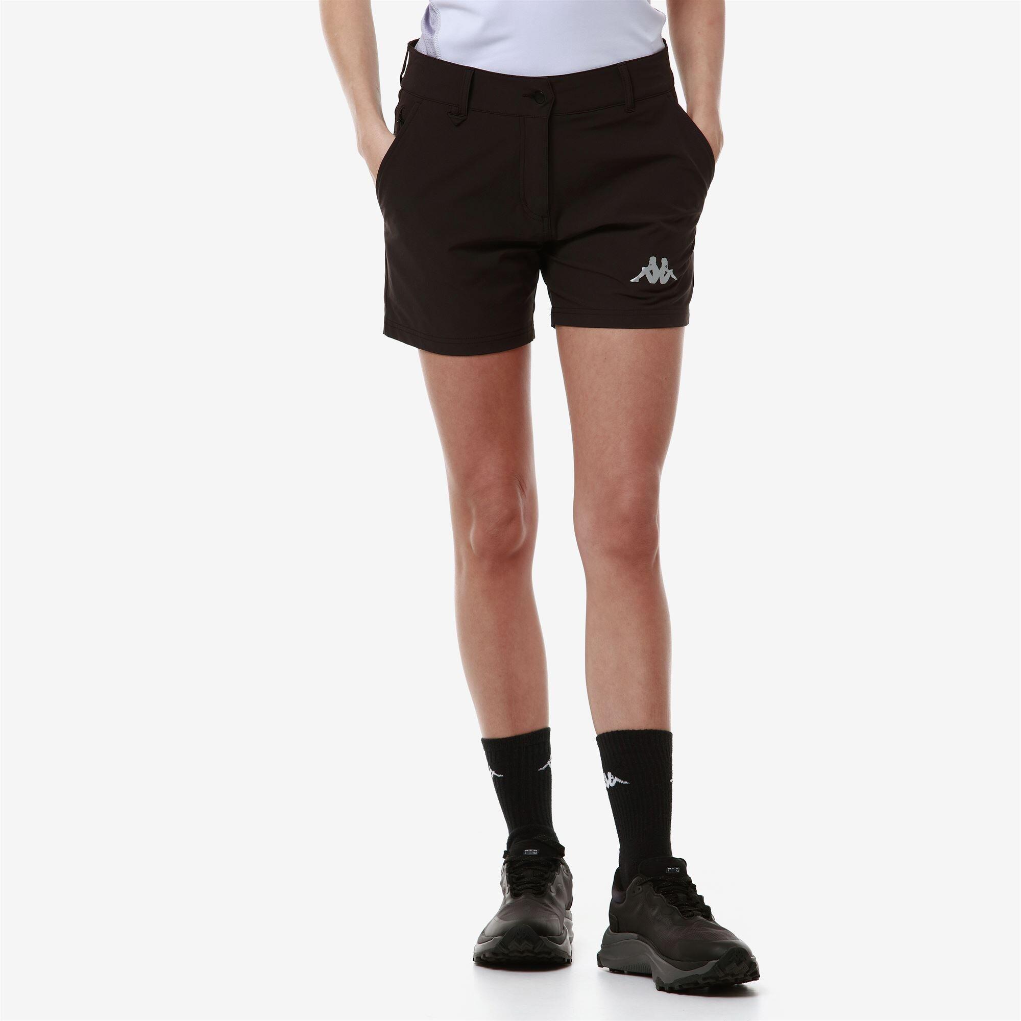 Pantaloncini sportivi da donna in nylon marrone da outdoor 5/7