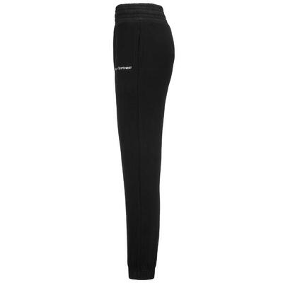 Pantaloni tuta da donna in cotone nero da sport street