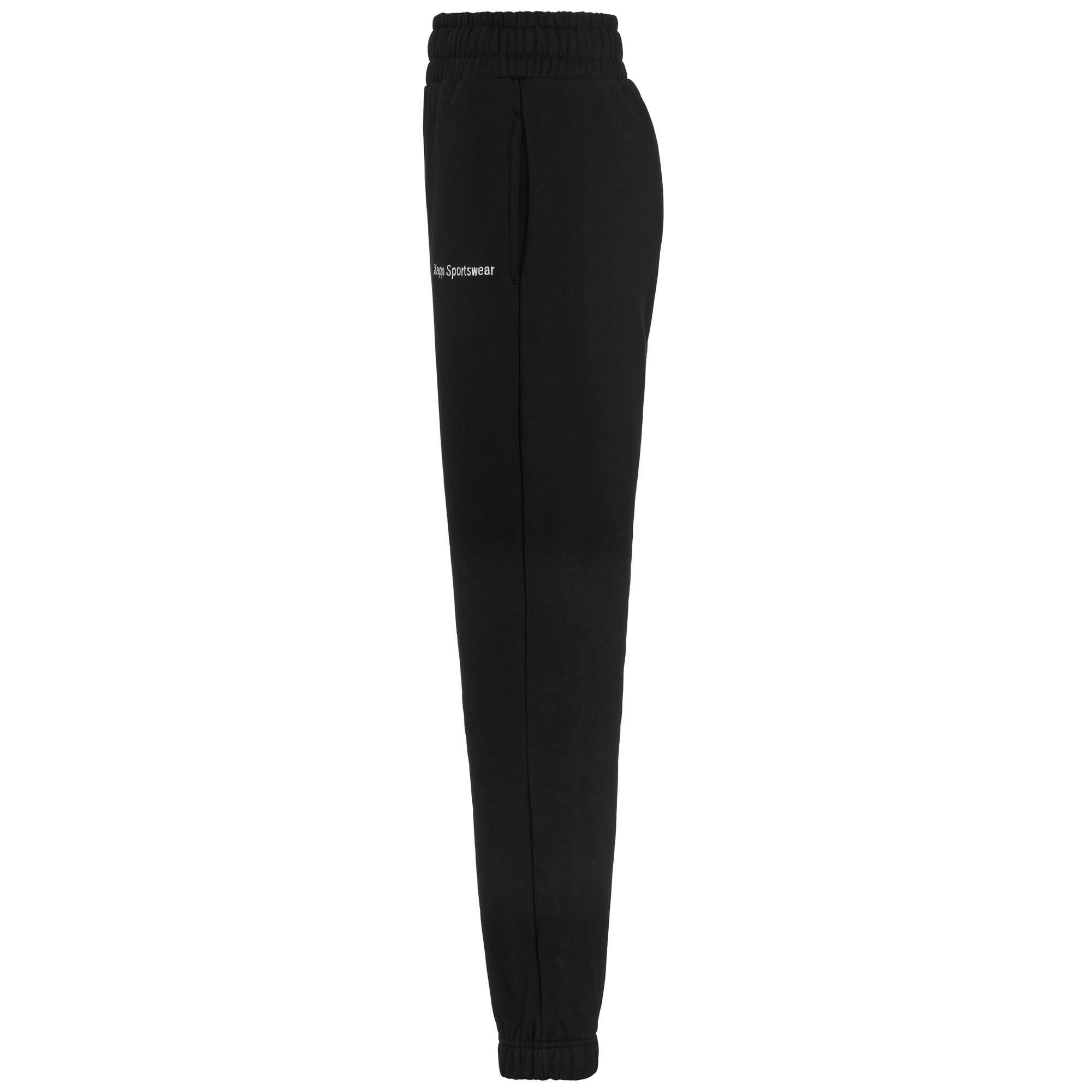 Pantaloni tuta da donna in cotone nero da sport street 4/7