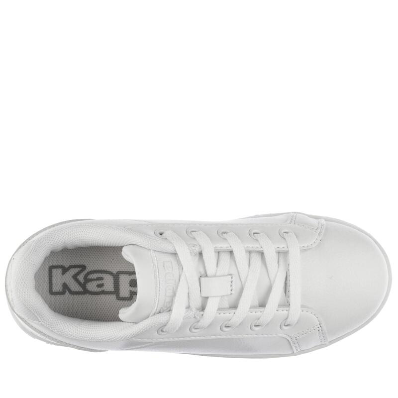 kappa sneakers da bambino in poliuretanica bianco da allenamento