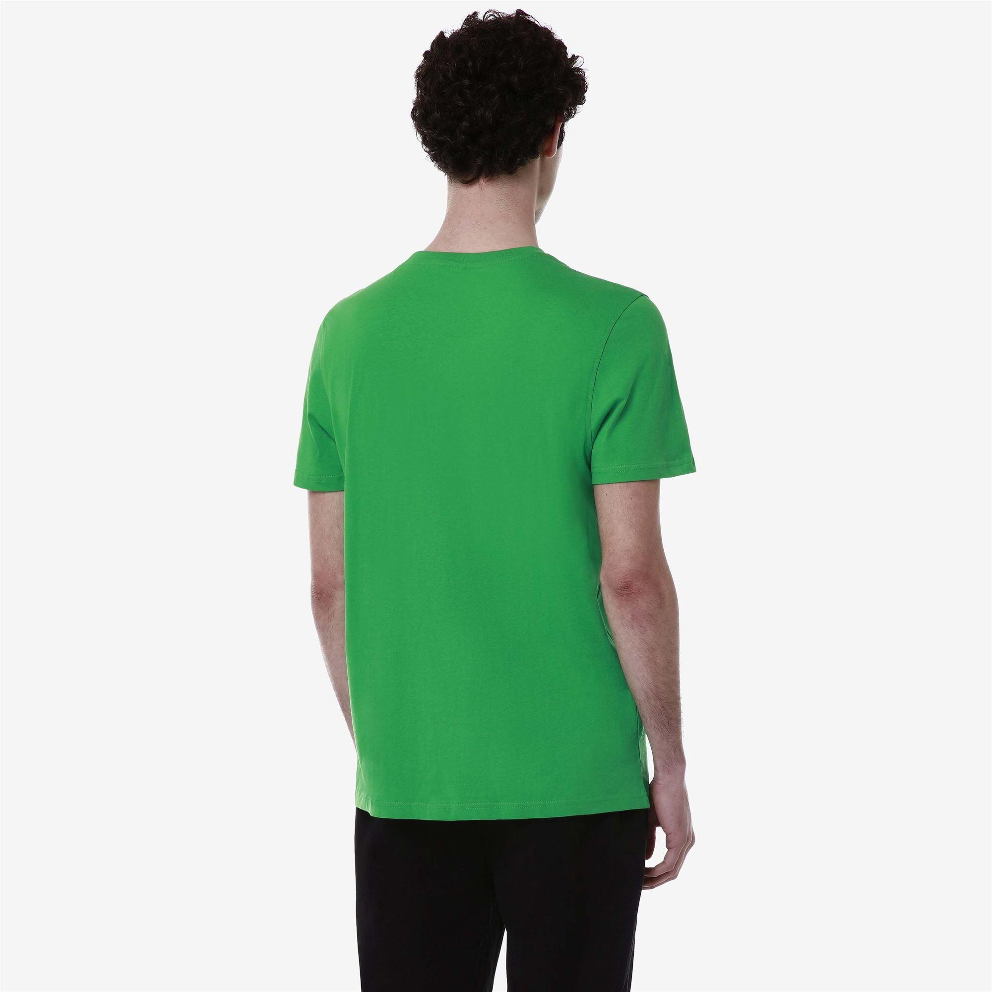 kappa t-shirt da uomo in cotone verde da cardio training 4/4