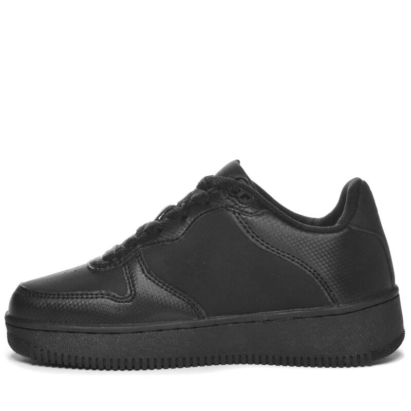 kappa sneakers da bambino in poliuretanica nero da allenamento