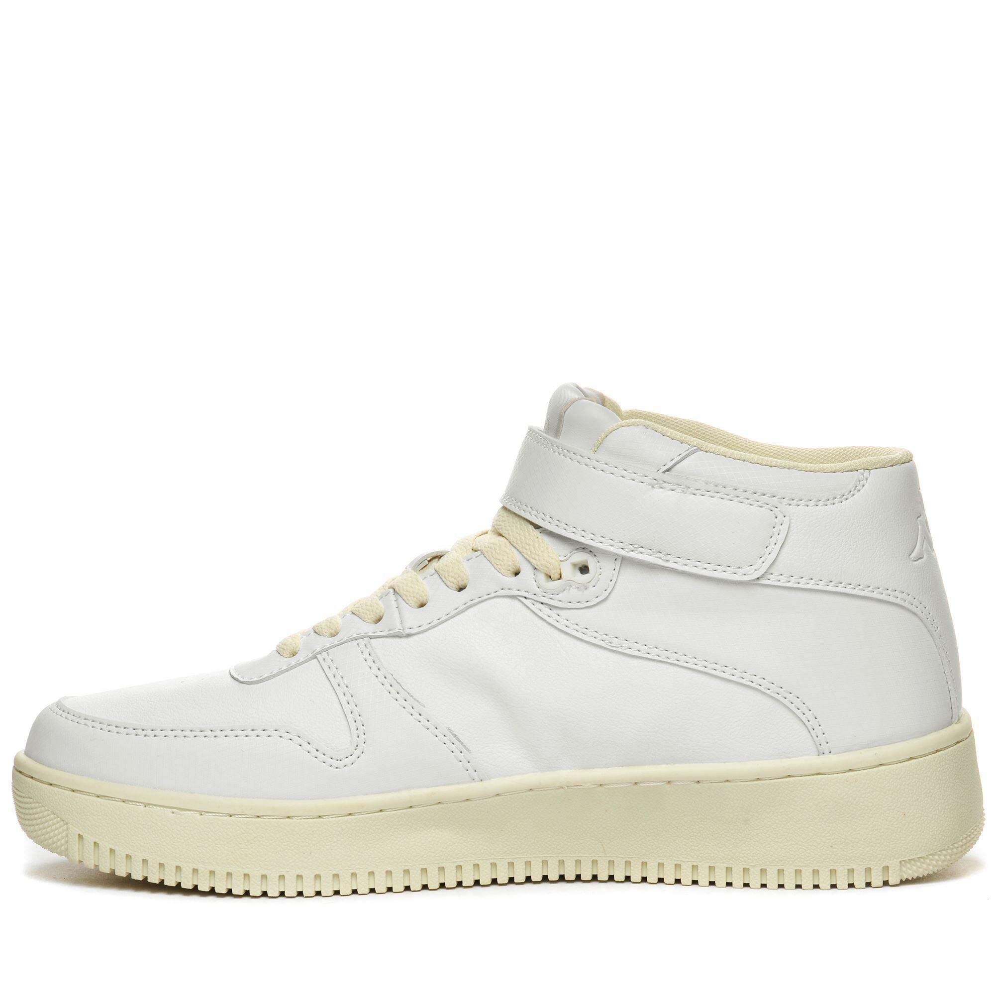 Sneakers alta da uomo donna in poliestere bianco da fitness 5/7