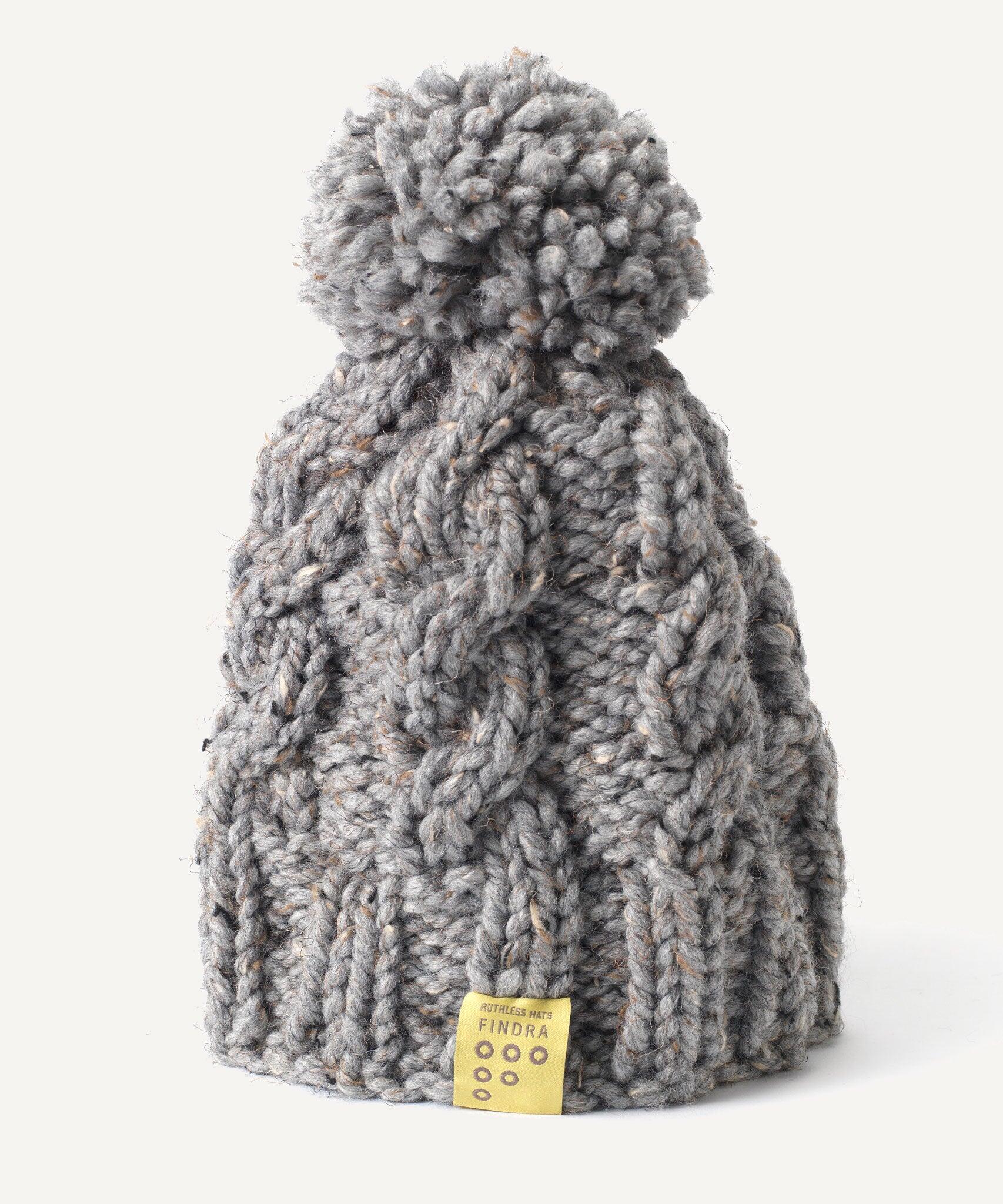FINDRA Merino Blend Cable Bobble Hat