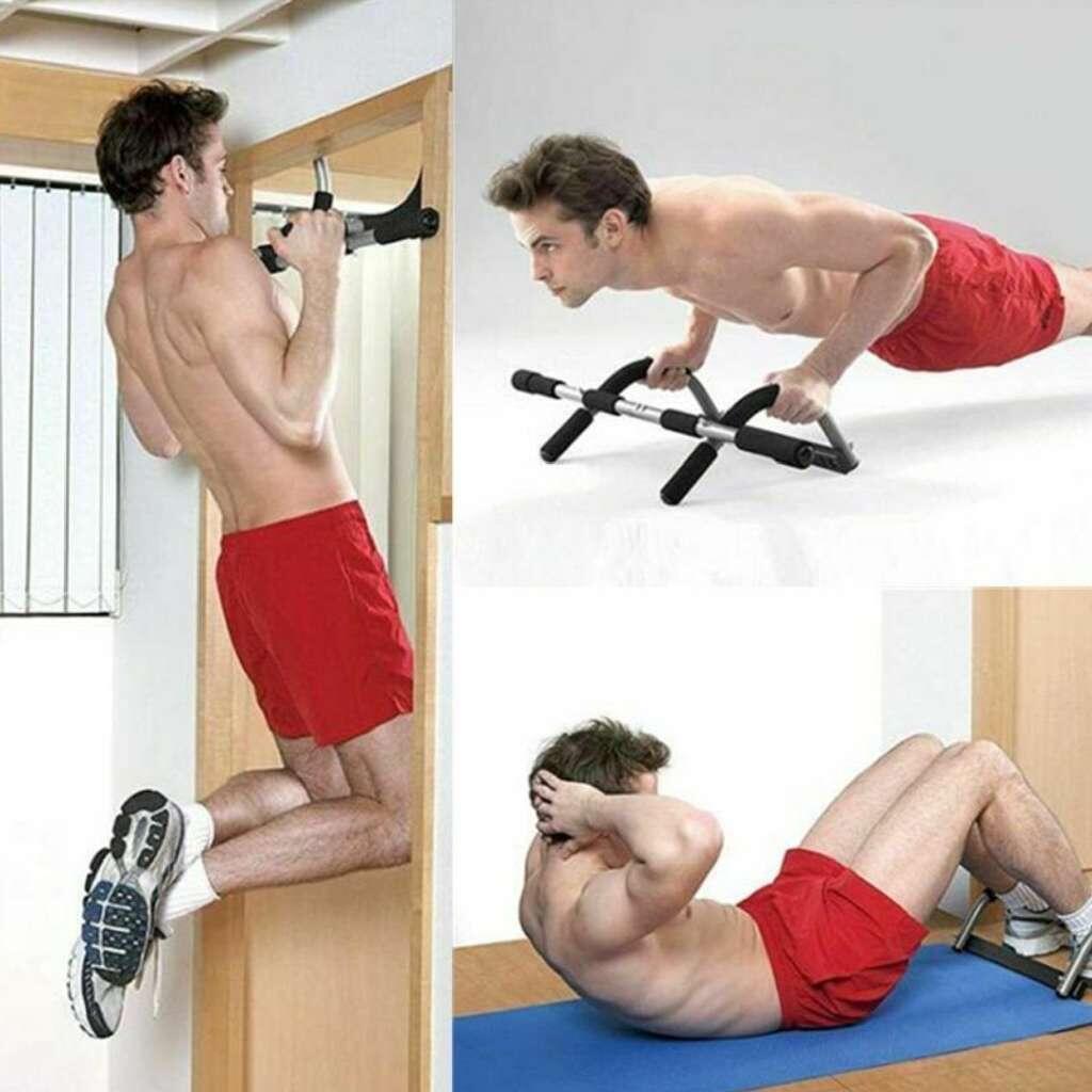Stang voor Optrekken, Opdrukken en Buikspieren Door Gym FF 6/7