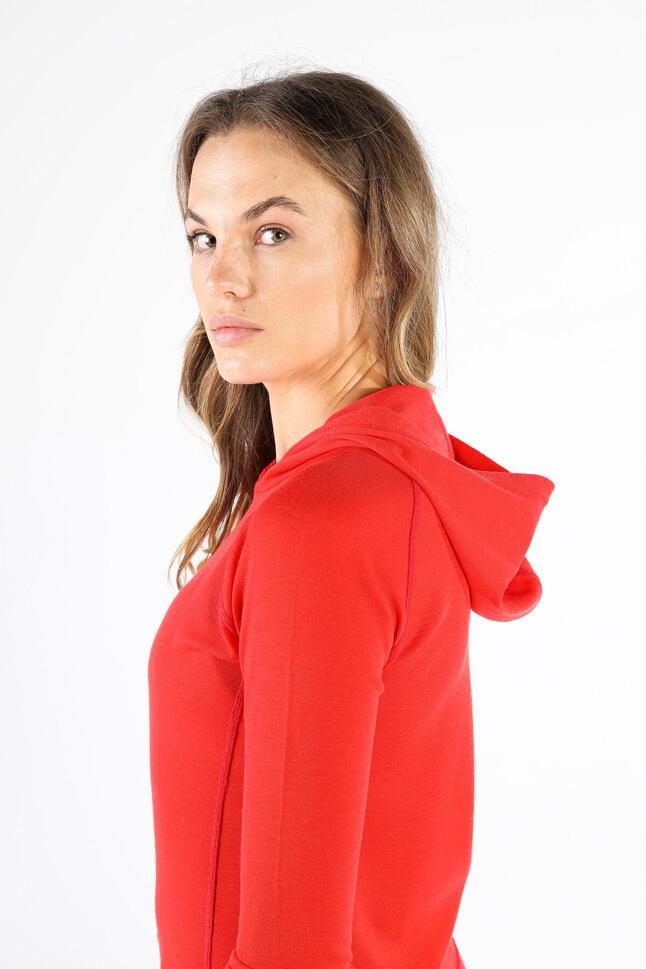 Sonatra - Koszulka z kapturem 100% wełna merino (195 g/m²)
