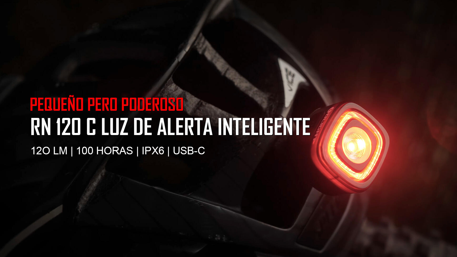 Luz traseira para bicicleta RN 120 C Olight 4/6