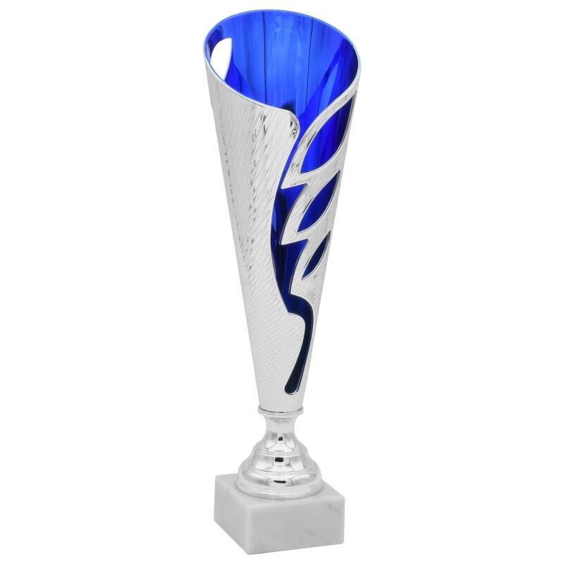 Copa Deportiva 34 cm 8718 Plata/Azul