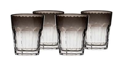Limonade glas - smoke - 200 ml - 4 stuks