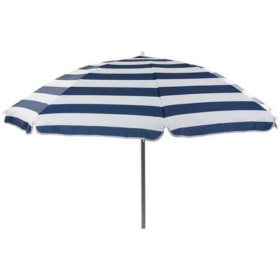 Bo-camp parasol beach met knikarm gestreept ø 165 cm