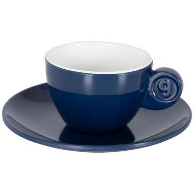 Solid line - espresso set - blauw & wit - 85 ml - 2 pieces