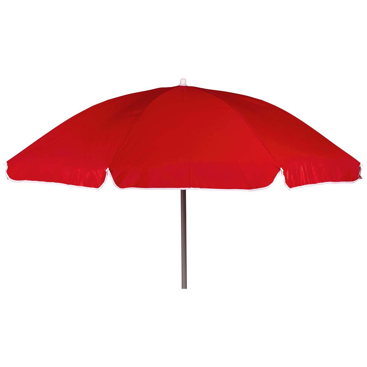 BO-CAMP Bo-Camp Parasol Met Knikarm Ø 200 cm Rood