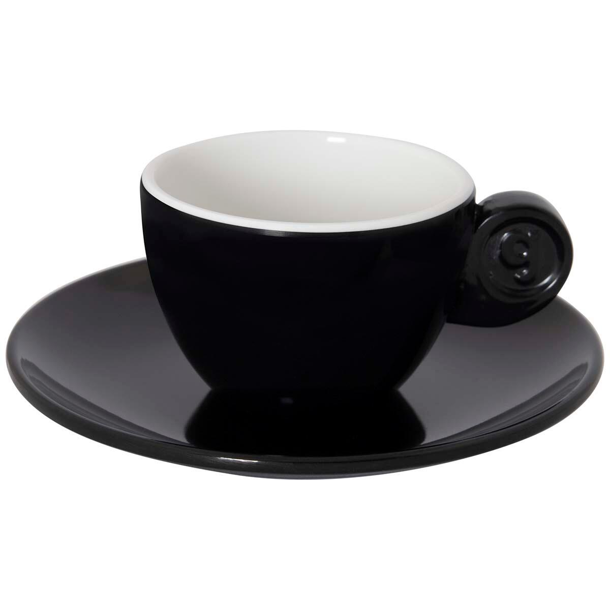 Solid Line - Espresso Set - Blanco y Negro - 85 ml - 2 Piezas 2/4