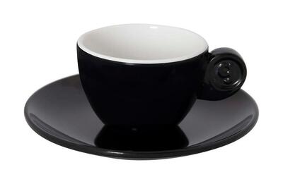 Solid line - espresso set - zwart & wit - 85 ml - 2 stuks