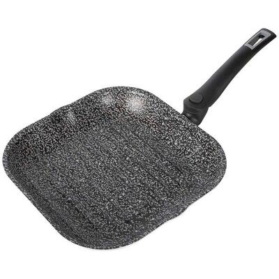 Bo-camp - grillpan - turn - vierkant - wegklapbare pannengreep