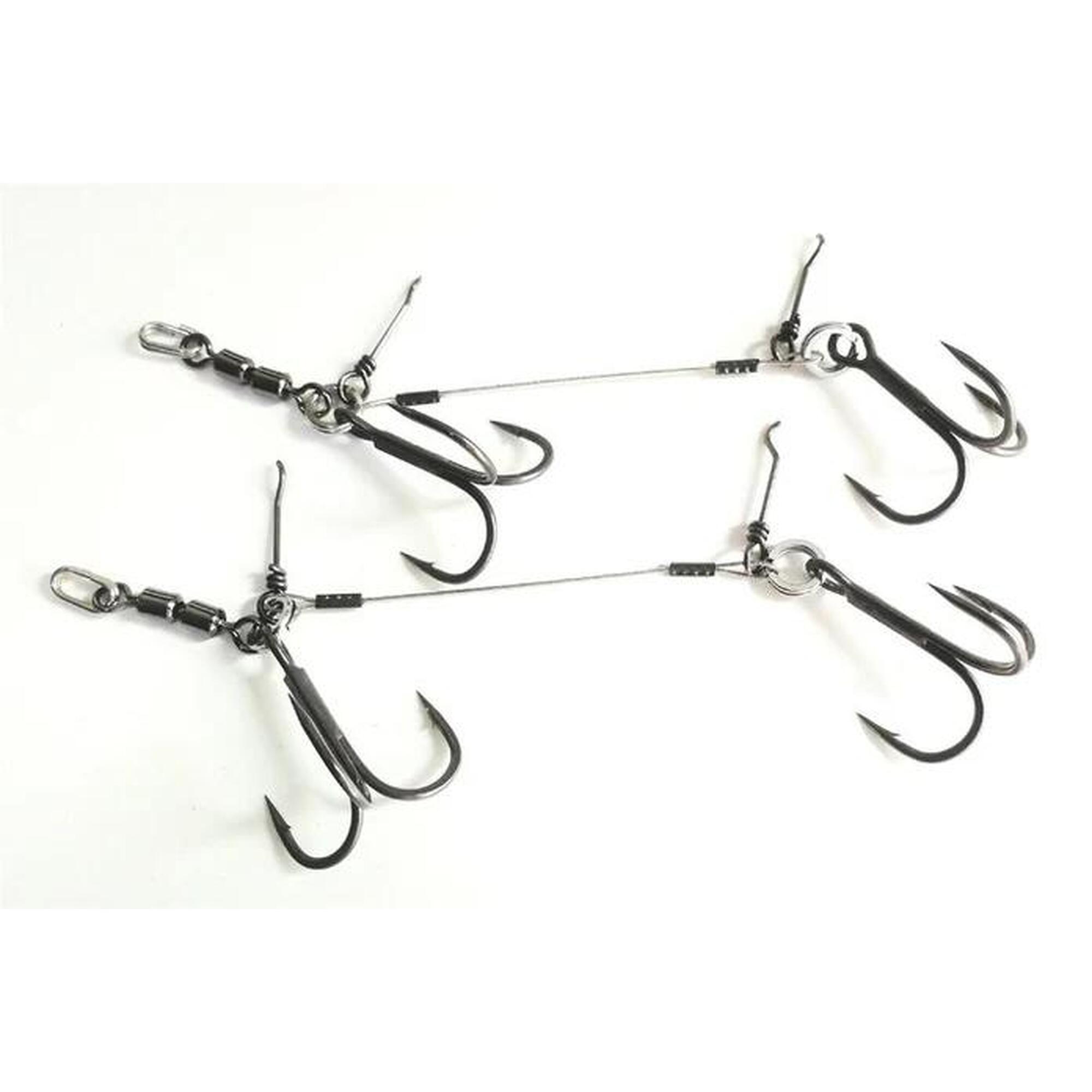 Double Swivel Stinger Rig L - Pour leurre 18-23cm - Hook 1/0