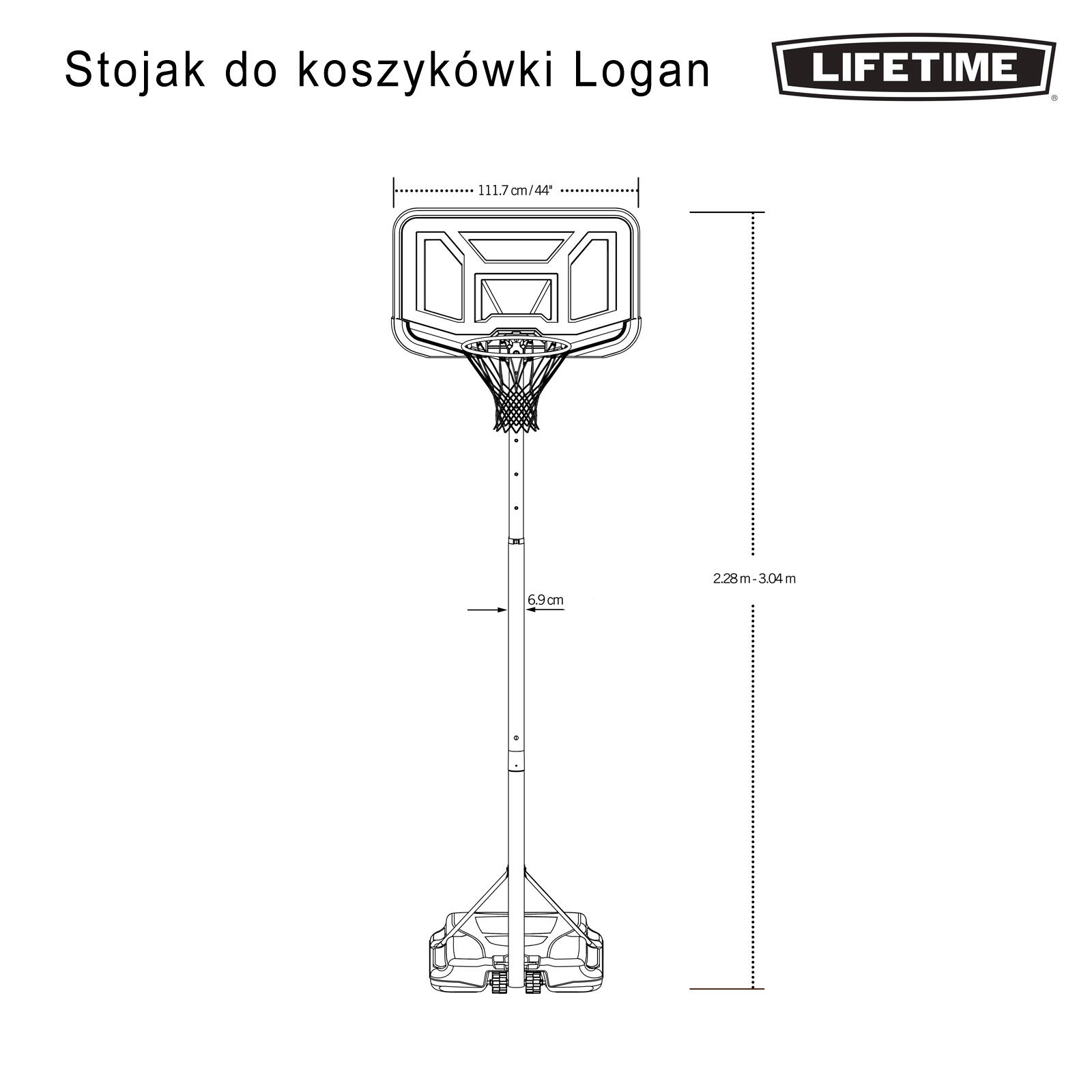 Stojak do koszykówki Lifetime LOGAN 90819 7/7