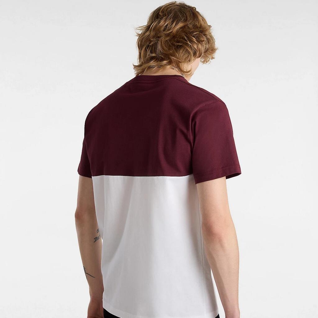 T-shirt Homme Vans Colorblock Blanc 3/5