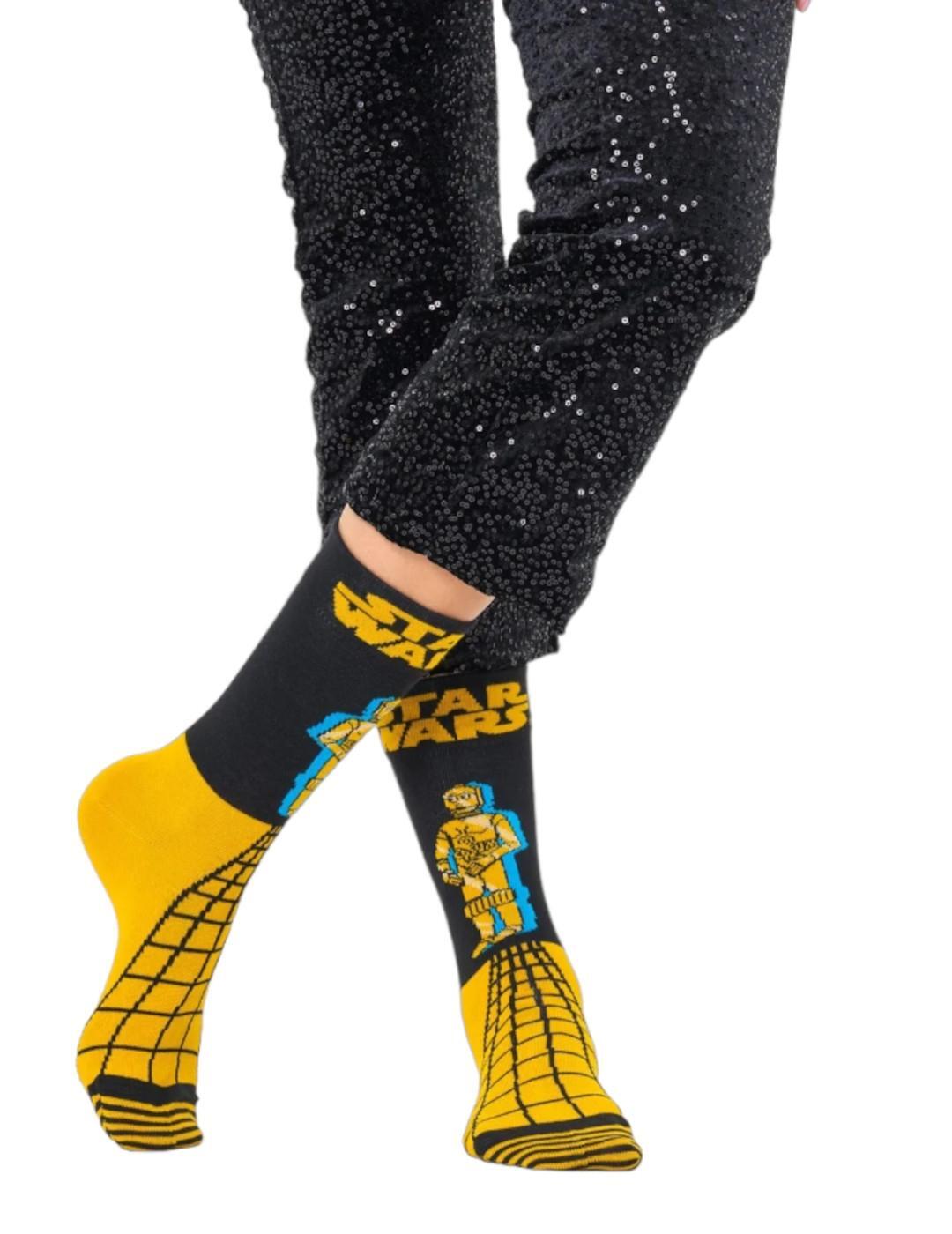 Meias felizes Happy socks Happy socks  Amarelo 3/5
