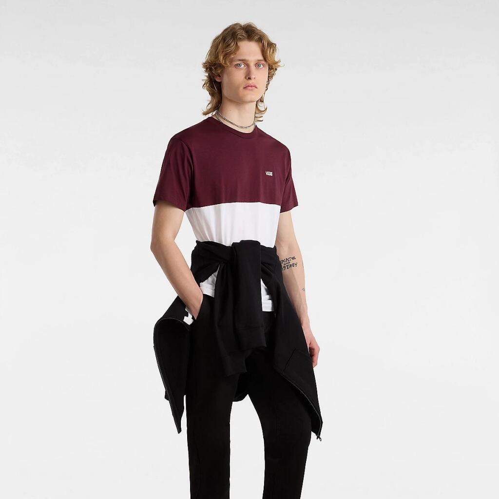 T-shirt Homme Vans Colorblock Blanc 5/5