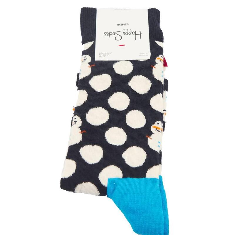 Calcetines Hombre Happy Socks Big Dot Snowman Azul