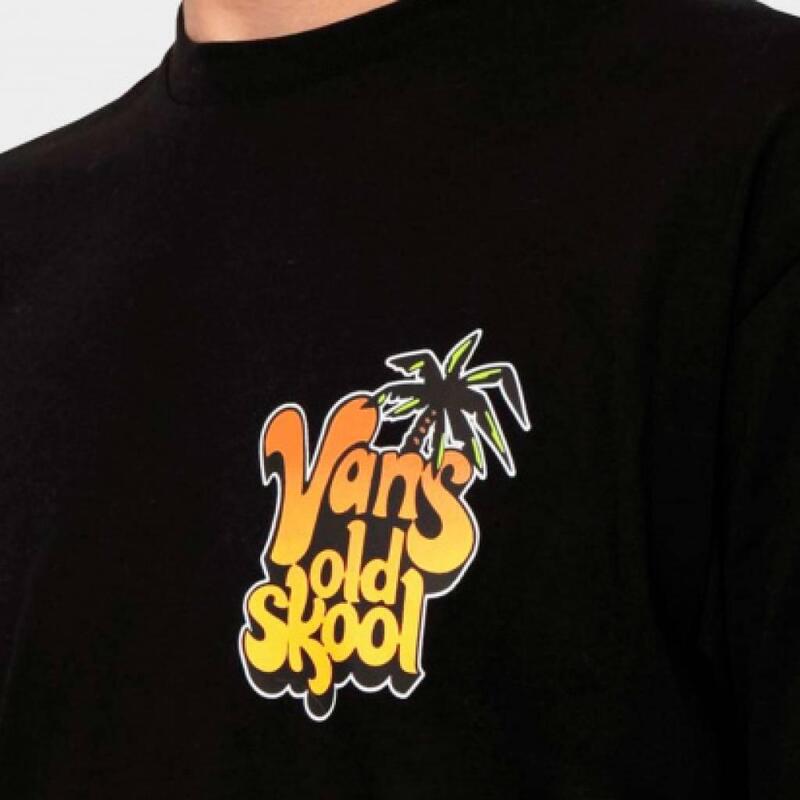 Camisetas para Hombre Vans Paradise vans palm  Negro